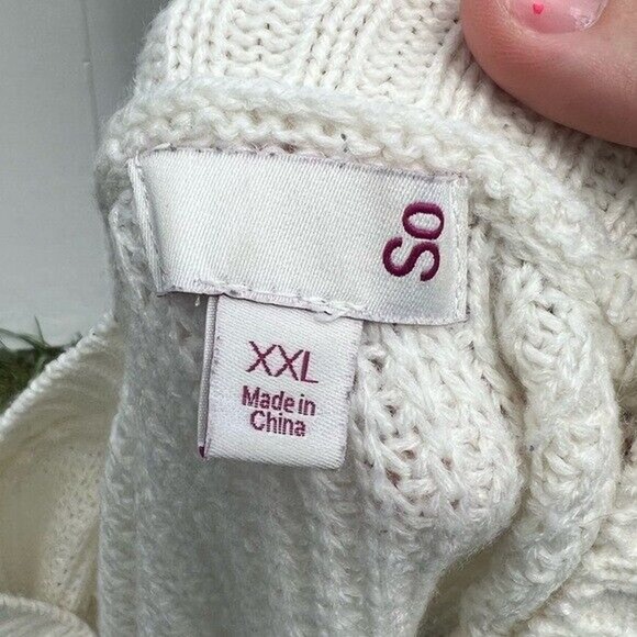 SO multicolored color block striped knit Crewneck knit sweater - Picture 3 of 7